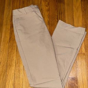 Express work pants size 2R tan